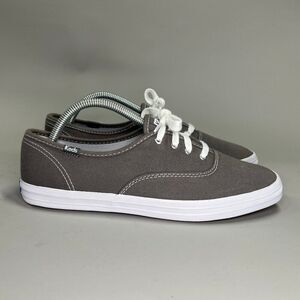 Keds Champion Originals Lace Up Sneakers Women's Size 10 Gray Canvas Low‎ Shoes
